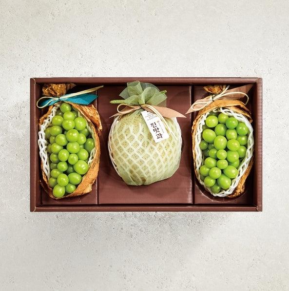 추석 명인 특선 5호 (샤인 머스켓 2, 멜론 1개) (Delivery available only in Korea) - Kim'C Market