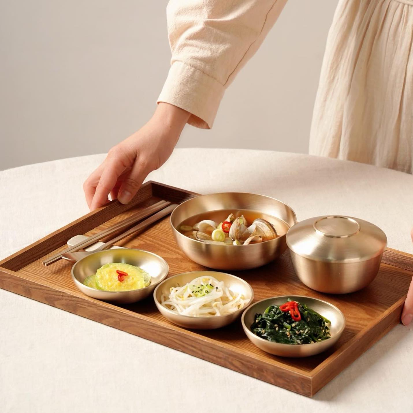 Single Person Yugi Dinnerware (Rice Bowl & Soup Bowl set)