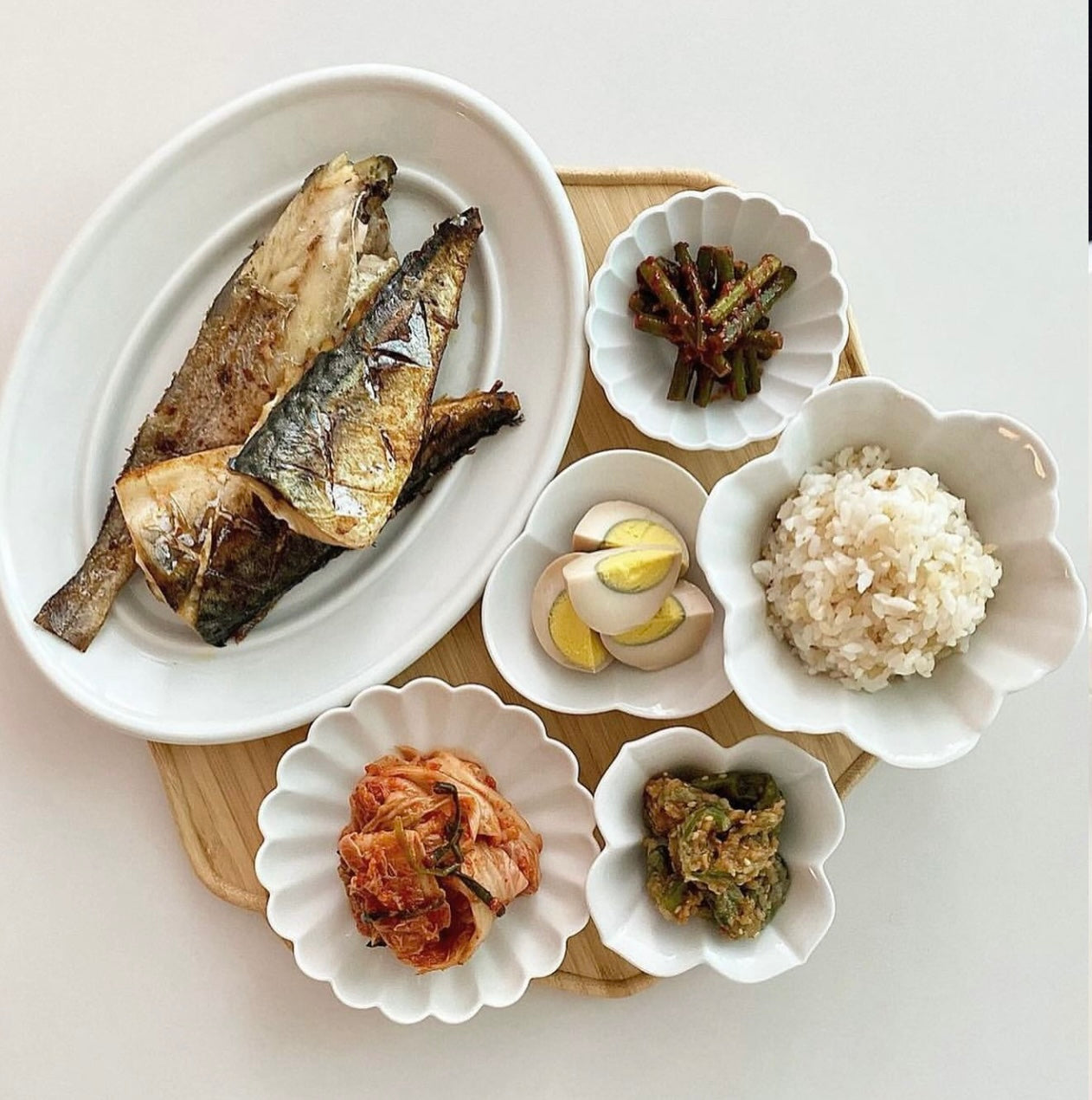 Flower Tiny 3 Types Sauce Dishes Gift Set