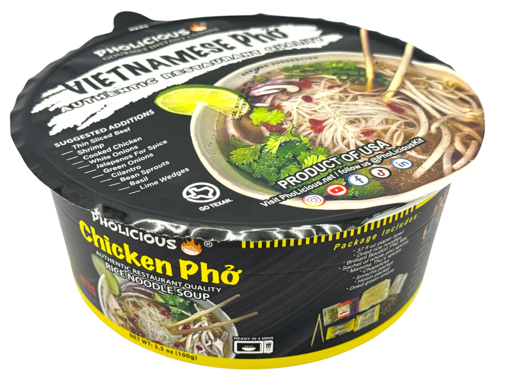 PhoLicious Cup Pho Noodle (2 flavors)