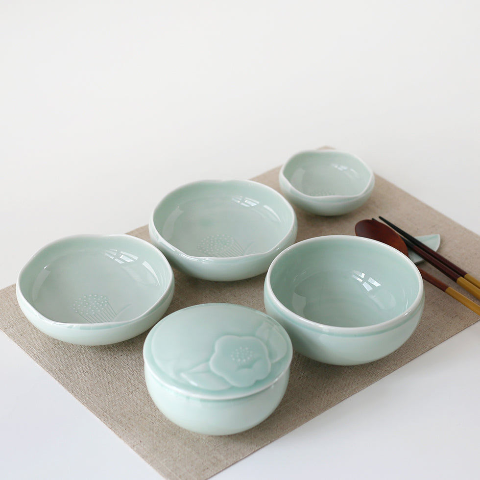 Camellia Celadon Side Dish