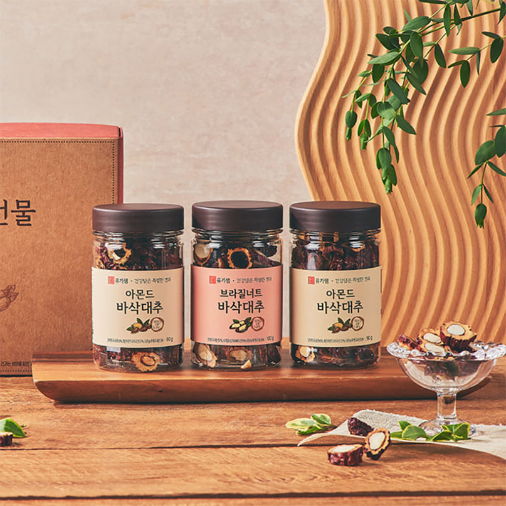 62-Sam 아몬드 바삭대추 선물세트 (Delivery available only in Korea)