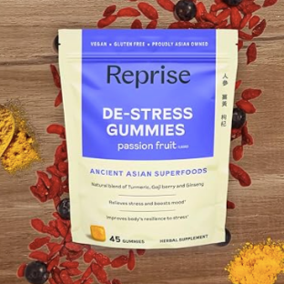 De-Stress Gummies with passion fruit flaver