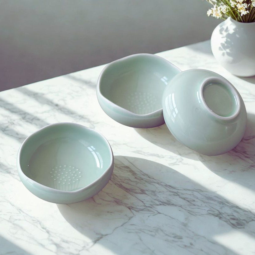 Camellia Celadon Sauce Bowl