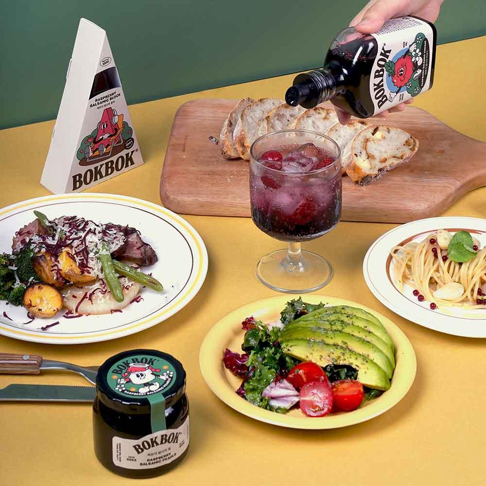 BokBok Korean Rasberry Balsamic Vinegar - Kim'C Market