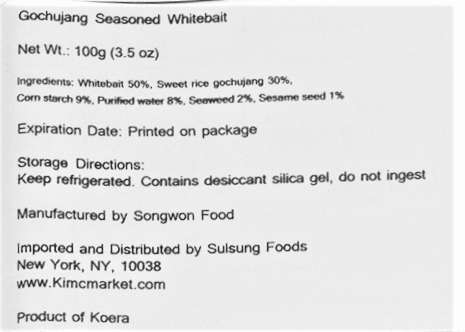 Dried Seasoned Ice Fish - Kim'C Market