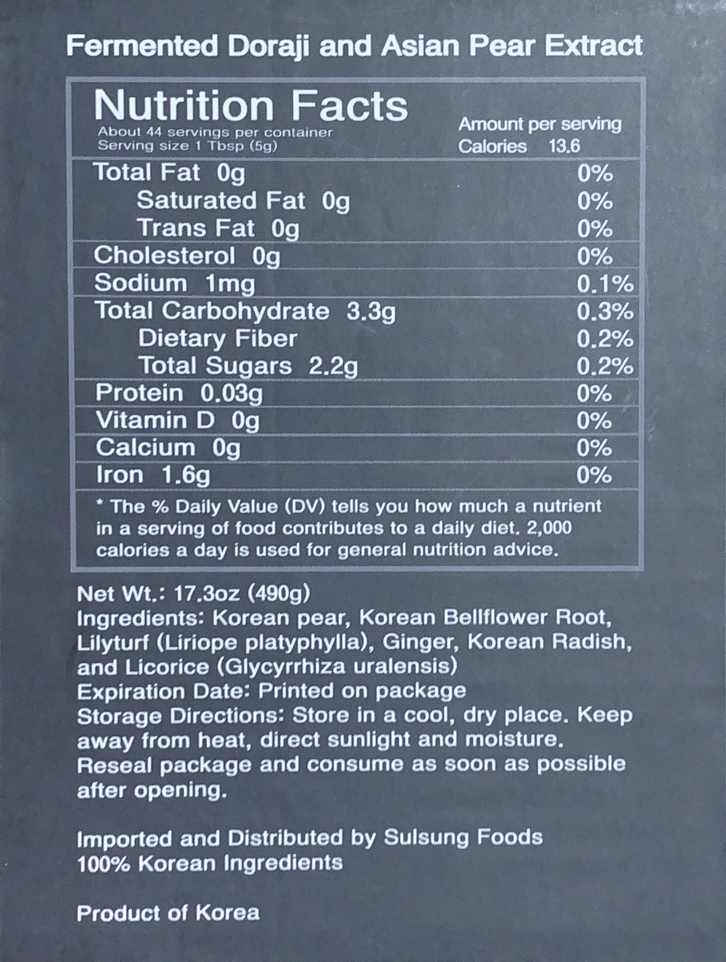 Fermented Bellflower & Pear - Kim'C Market