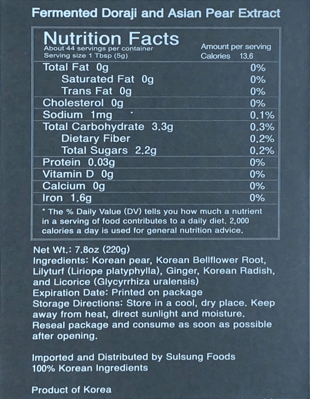 Fermented Bellflower & Pear - Kim'C Market