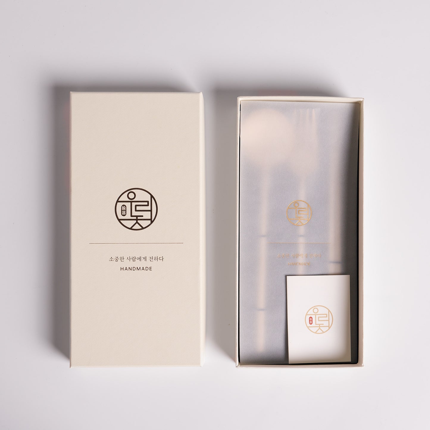 Bangjja Yugi (Korean Traditional Bronzeware) Cutlery Set 2 (3 pcs)