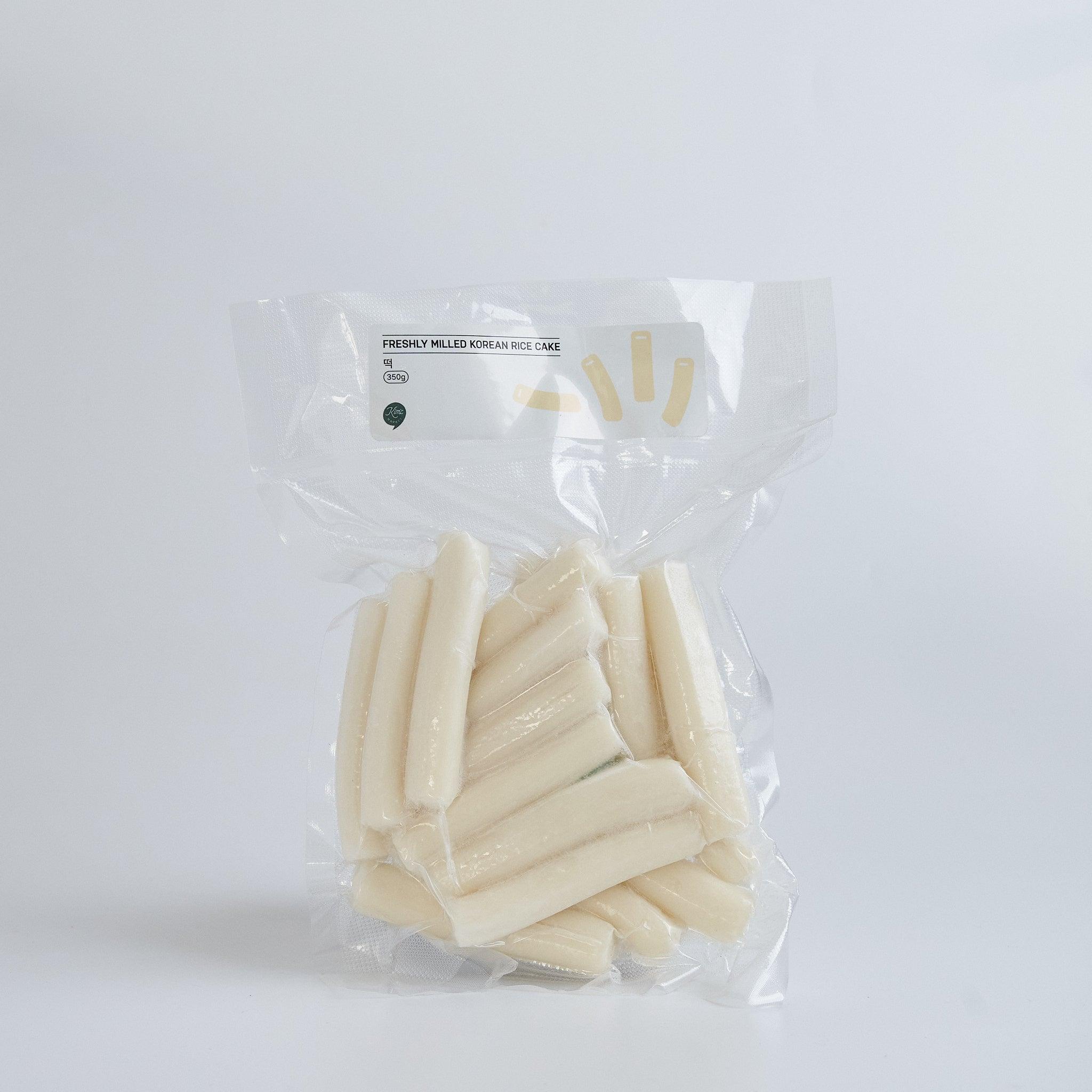 Tteokbokki Tteok (Short, Thin Natural Rice Cake) (450g) x 2 packs 