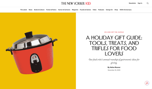 The New Yorker: A Holiday Gift Guide: Tools, Treats, and Trifles for Food Lovers