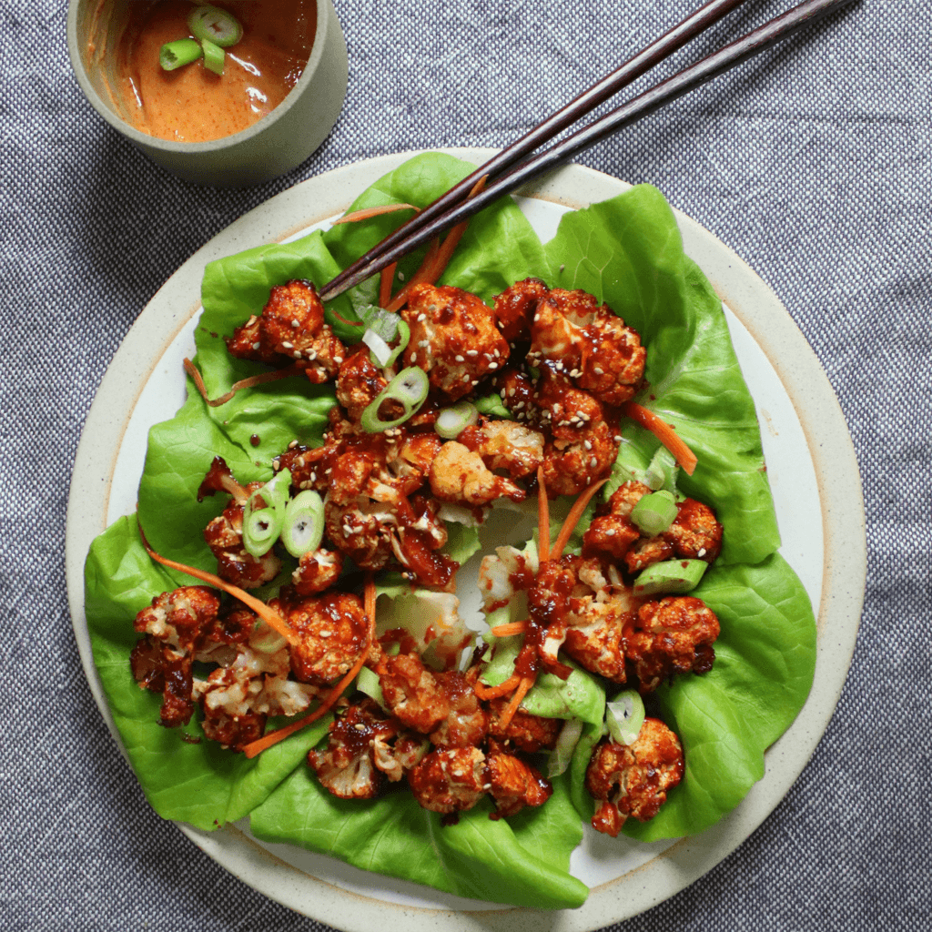 Gochujang Cauliflower "Wings" | Kim'C Recipes - Kim'C Market