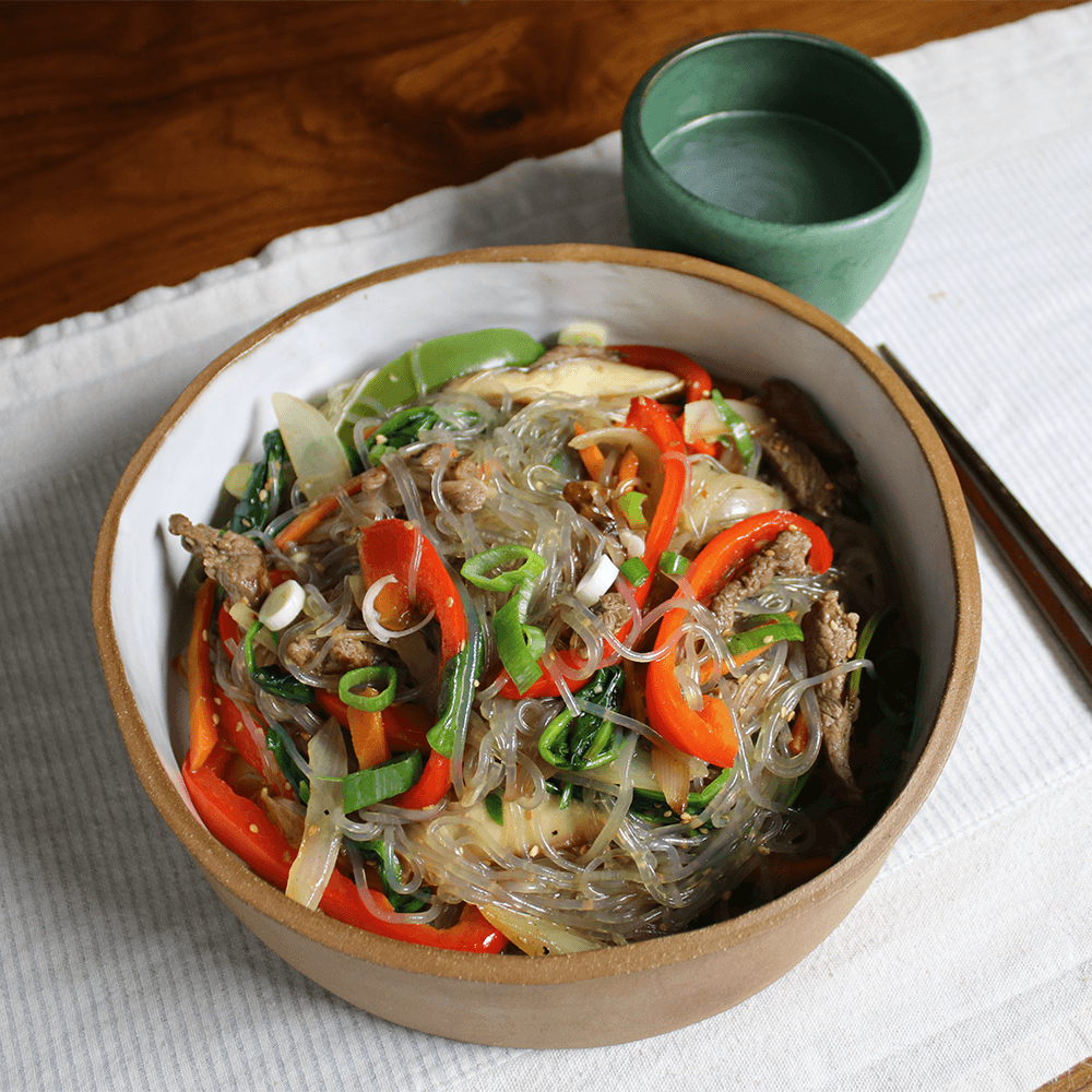 Japchae Noodles (Korean Glass Noodle Stir Fry) Recipe - Kim'C Market