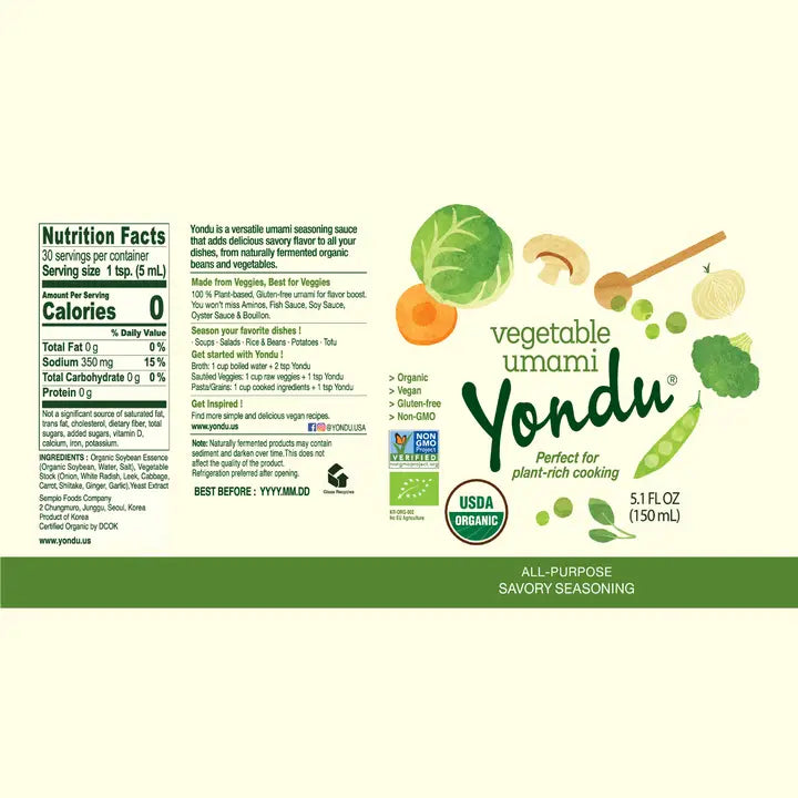 Yondu Vegetable Seasoning Sauce