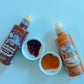 Garlic Holic Ssamjang bottles with two sauce cups, Original and Ssamjang Mayo