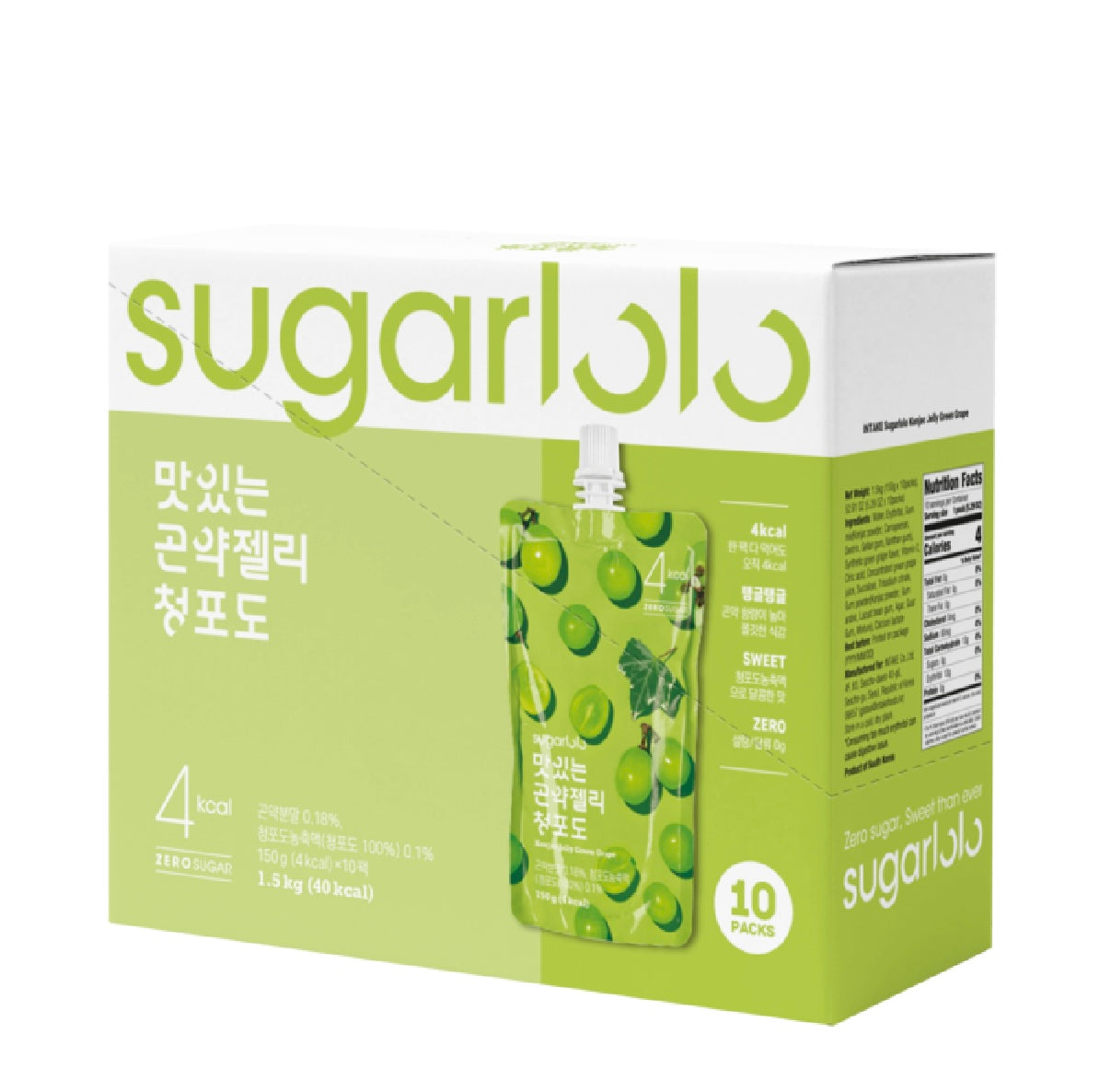 Plant Based Zero Sugar Konjac Jelly (10 pouches/box)