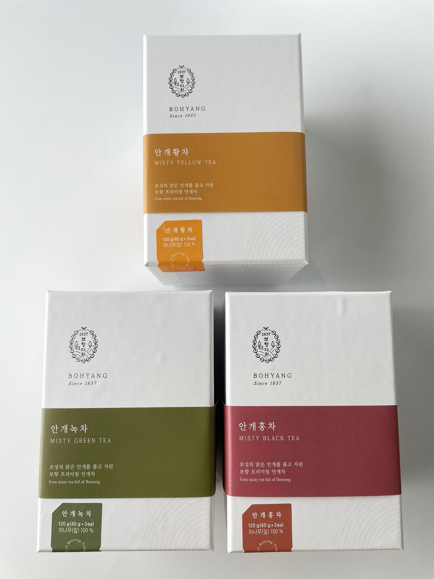 Bohyang Misty Tea (3 Flavors)