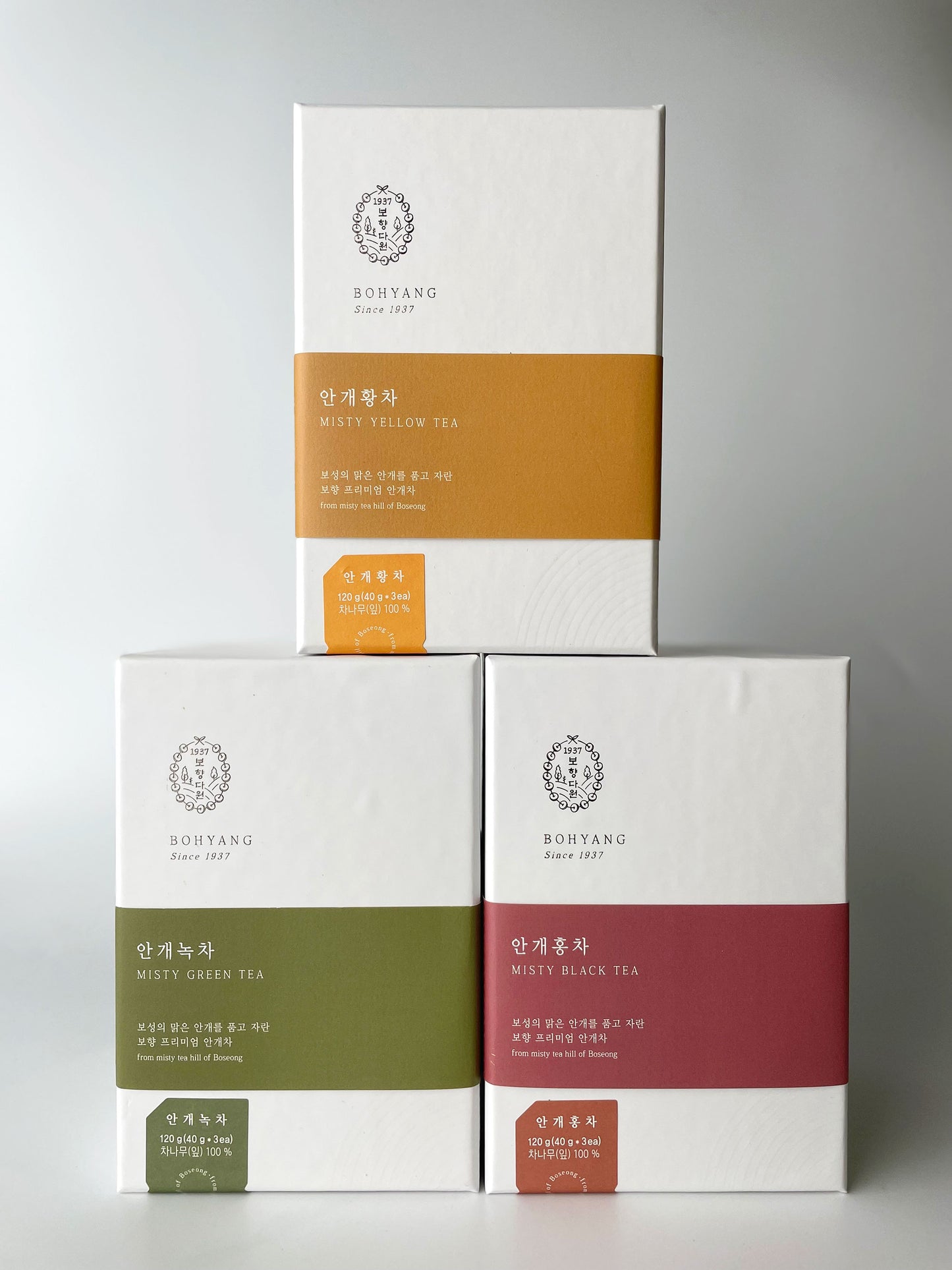 Bohyang Misty Tea (3 Flavors)