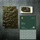 Lightly roasted gim seaweed snack sheet, dark green with crinkled texture