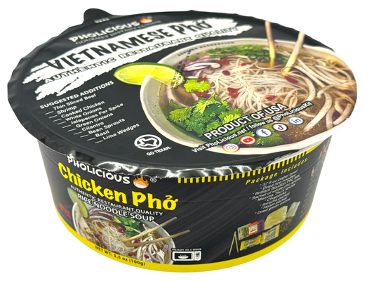 PhoLicious Cup Pho Noodle (2 flavors)