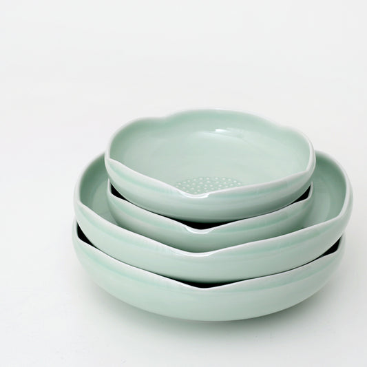 Camellia Celadon Side dish (2 Sizes)