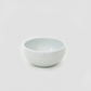Goun rice bowl, white ceramic, round shallow bowl