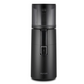Hurom H400 juicer front view, black body with central control lever