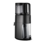 Hurom H400 juicer with side handle and clear pulp container on black base