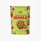 Strawberry matcha granola pouch with front design