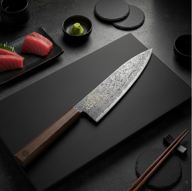 Heukcheopdo Chef's Knife — 73-Layer Damascus (8.3")