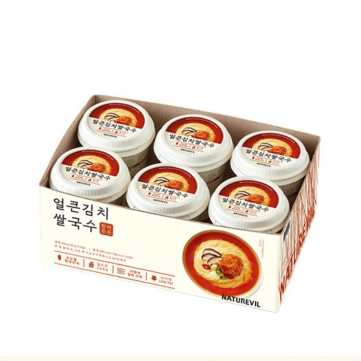 Gluten-Free Korean Rice Cup Noodles - 6 packs (2 Flavors)