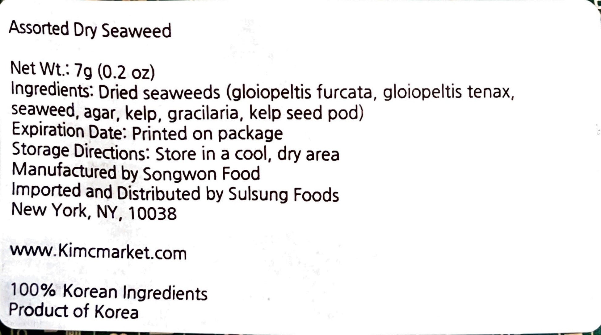 Assorted Dried Seaweed (Pack of 2) - Kim'C Market