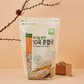 Organic germinated ten-grain mix pouch, 800 g, front label and grain illustration