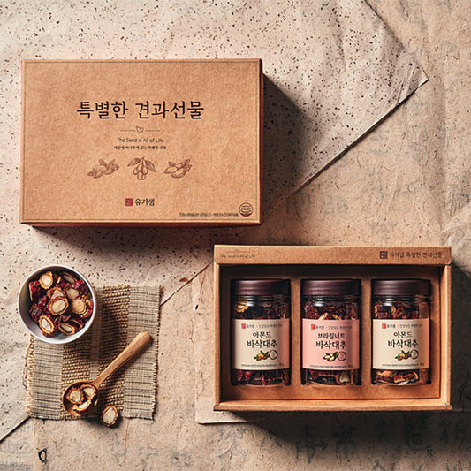 62-Sam 아몬드 바삭대추 선물세트 (Delivery available only in Korea)
