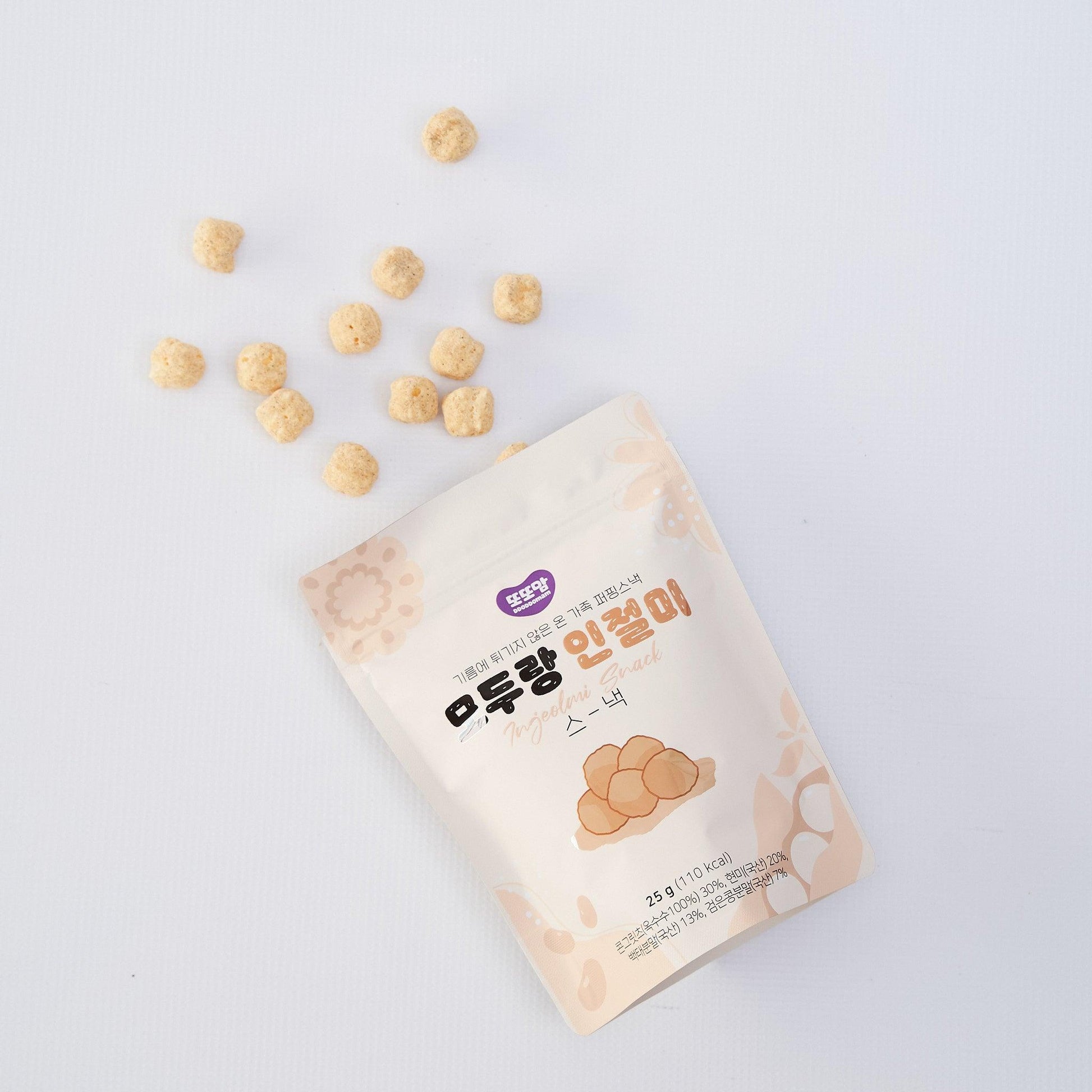 Modurang Injeolmi Snack (25g) (Pack of 2) Sell by 8/15/23 - Kim'C Market