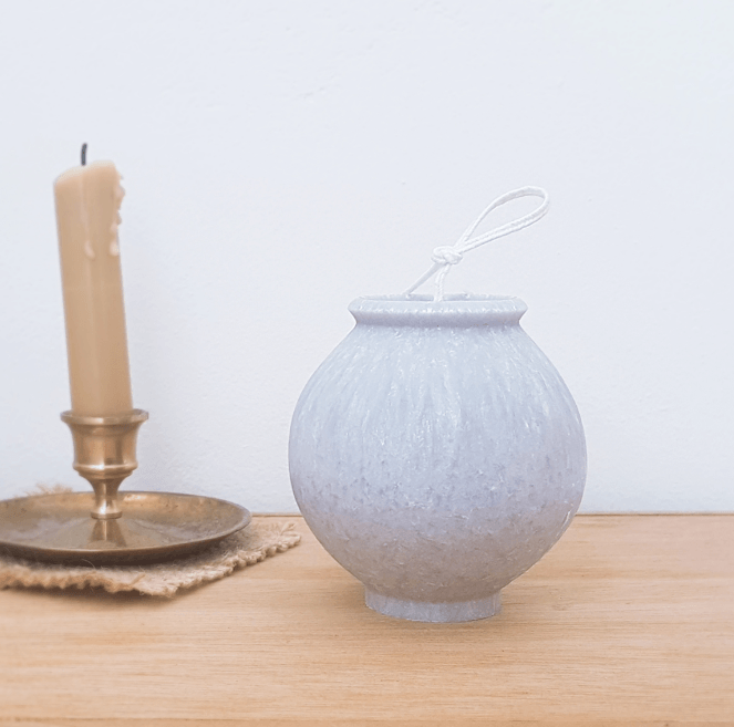 Moon Jar Scented Candle - Silver Grey - Kim'C Market