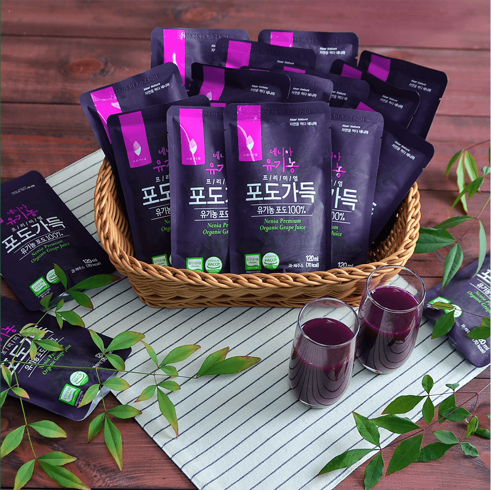 Organic Premium Grape Juice [5 Packs or 10 Packs or 1 Box] - Kim'C Market