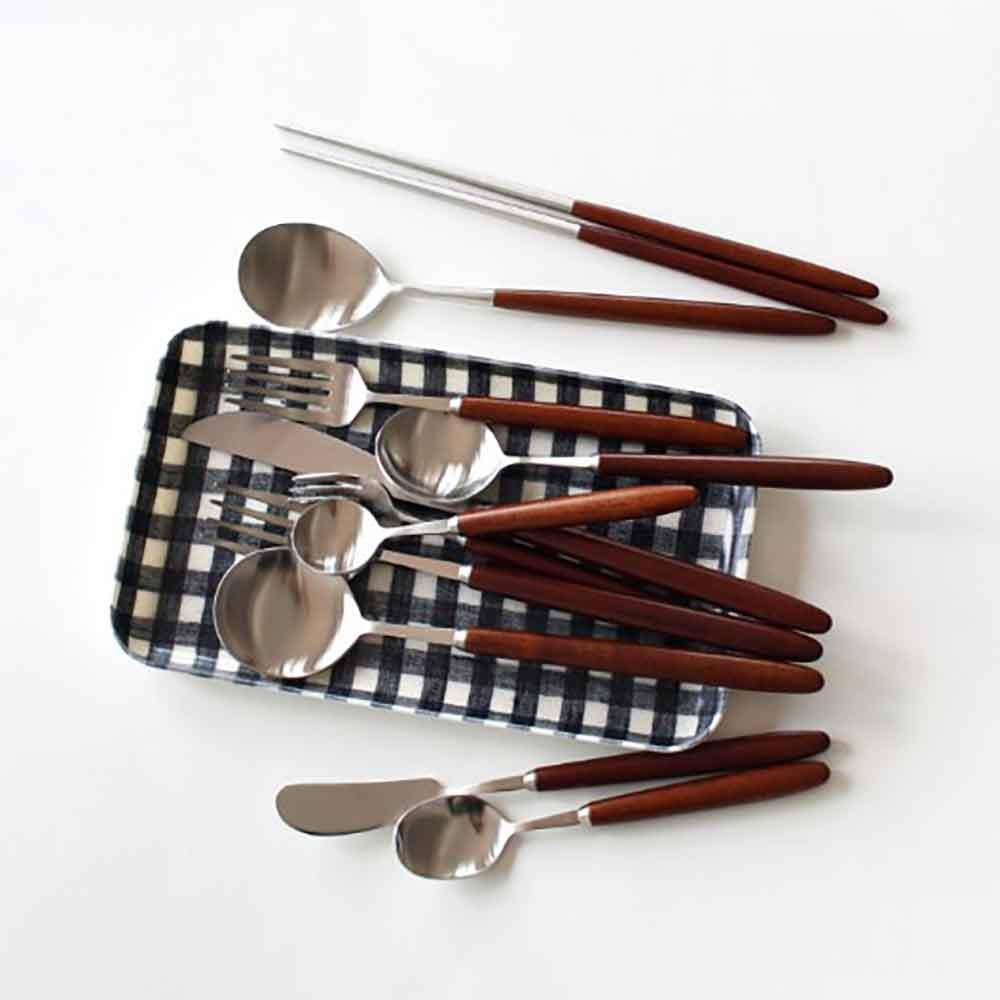 Rim Natural Lacquered Maple Cutlery - Kim'C Market