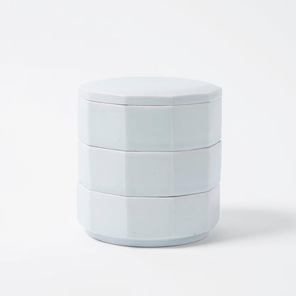 White Porcelain Container with Lid 100% Handmade - Kim'C Market