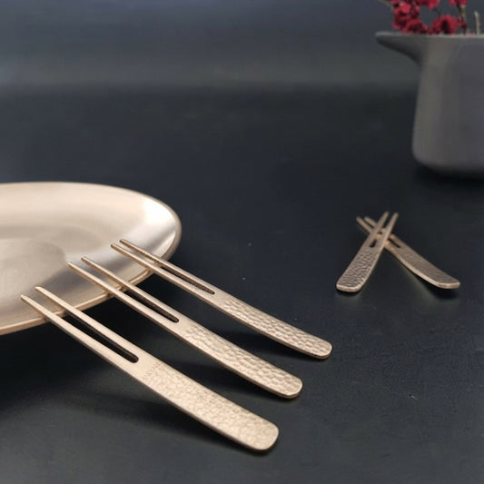 Yugi Bronzeware Dessert Forks Set